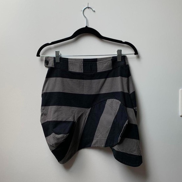 Vivienne Westwood Anglomania Grey Black Rugby Skirt from SS 2002 - Picture 6 of 7
